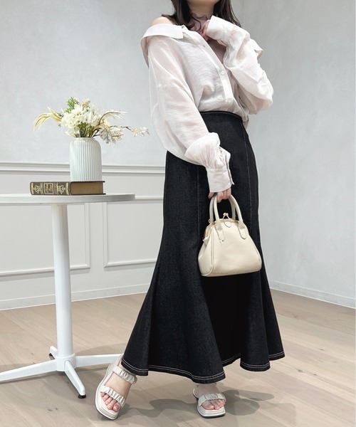 apres jour（アプレジュール）の「ハイウエストデニムマーメイドスカート【ZOZOTOWN限定アイテム】（デニムスカート・レディース・インディゴブルー/ブラック/ブルー系その他2・X-LARGE/SMALL/MEDIUM）」の16枚目の写真