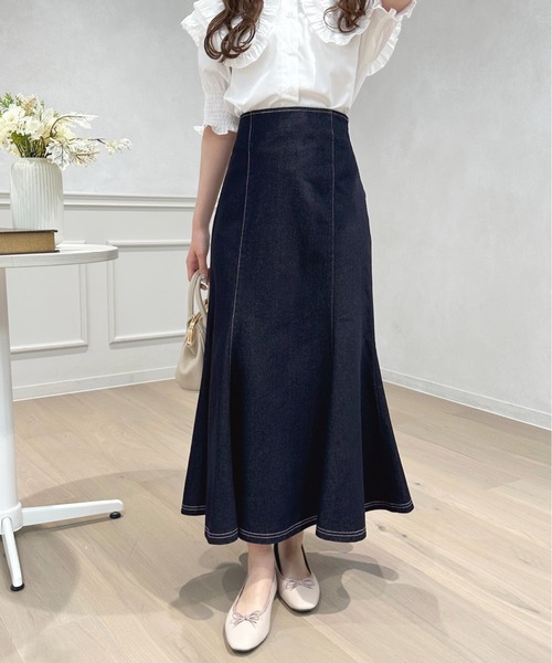 apres jour（アプレジュール）の「ハイウエストデニムマーメイドスカート【ZOZOTOWN限定アイテム】（デニムスカート・レディース・インディゴブルー/ブラック/ブルー系その他2・X-LARGE/SMALL/MEDIUM）」の17枚目の写真