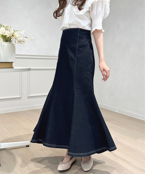 apres jour（アプレジュール）の「ハイウエストデニムマーメイドスカート【ZOZOTOWN限定アイテム】（デニムスカート・レディース・インディゴブルー/ブラック/ブルー系その他2・X-LARGE/SMALL/MEDIUM）」の20枚目の写真