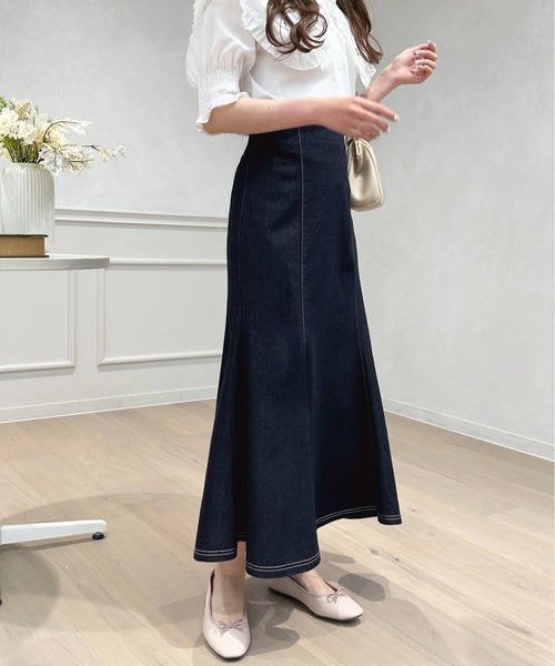 apres jour（アプレジュール）の「ハイウエストデニムマーメイドスカート【ZOZOTOWN限定アイテム】（デニムスカート・レディース・インディゴブルー/ブラック/ブルー系その他2・X-LARGE/SMALL/MEDIUM）」の18枚目の写真