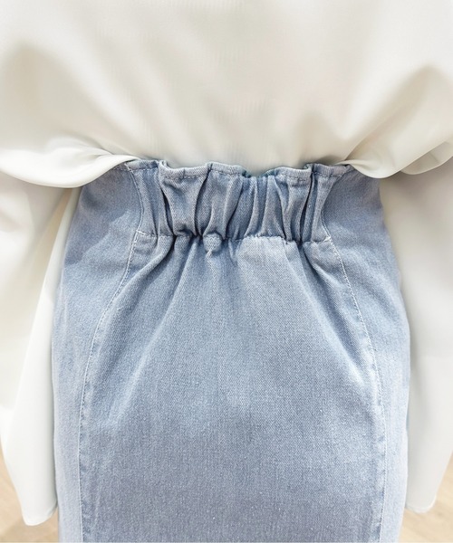apres jour（アプレジュール）の「ハイウエストデニムマーメイドスカート【ZOZOTOWN限定アイテム】（デニムスカート・レディース・インディゴブルー/ブラック/ブルー系その他2・X-LARGE/SMALL/MEDIUM）」の6枚目の写真