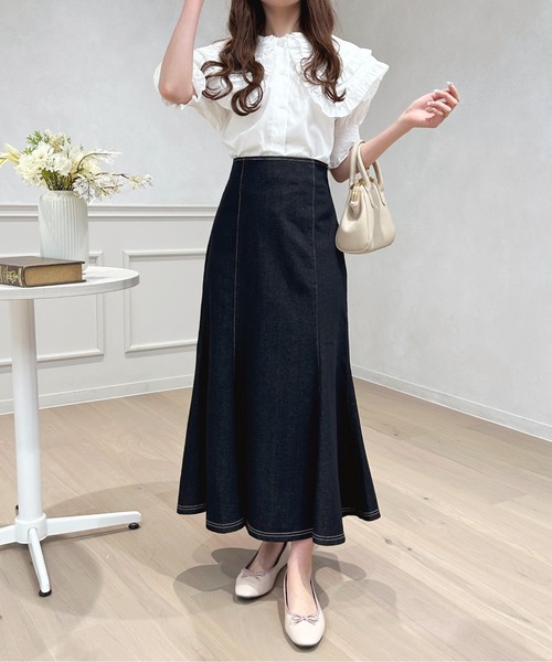 apres jour（アプレジュール）の「ハイウエストデニムマーメイドスカート【ZOZOTOWN限定アイテム】（デニムスカート・レディース・インディゴブルー/ブラック/ブルー系その他2・X-LARGE/SMALL/MEDIUM）」の22枚目の写真