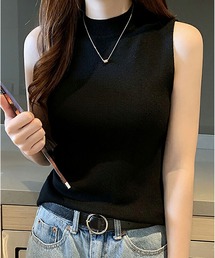 NinaetLina | ノースリーブニットプルオーバー(Tシャツ/カットソー)