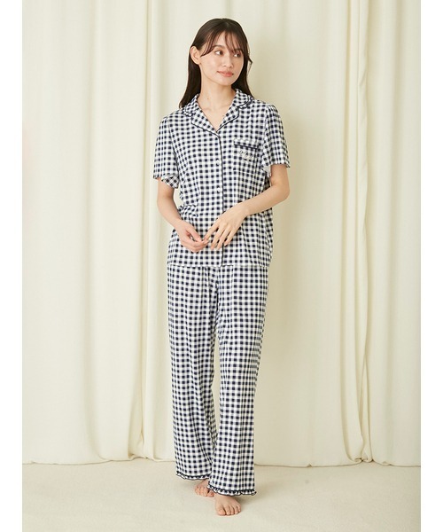 SNIDEL HOME(スナイデルホーム)の「【Moispro】開襟シャツ(ルームウェア/パジャマ・レディース・ネイビー/モカ/ピンク・1/0)」の15枚目の写真