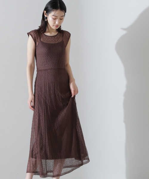 WELINA レーシー ニットワンピース