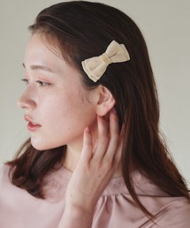 pomiii（ポミー）の「ベロアリボンヘアクリップ（バレッタ/ヘアクリップ）」