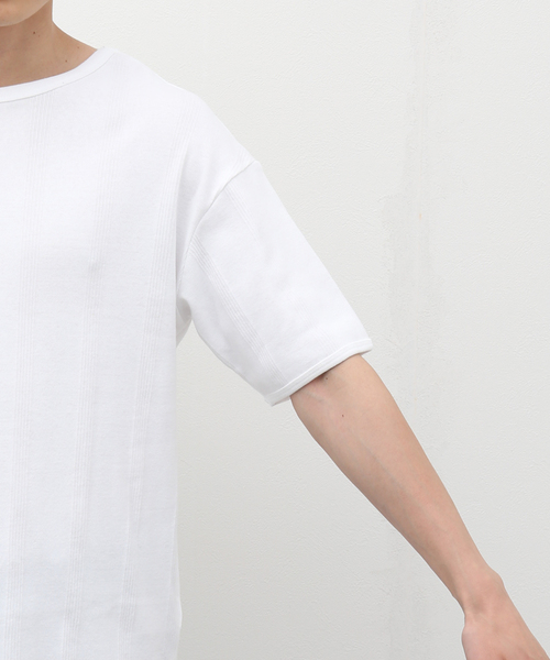 MILLER（ミラー）の「【MILLER / ミラー】別注 ストライプ Tシャツ（Tシャツ/カットソー・メンズ・ブラック/ホワイト・SMALL/MEDIUM/LARGE）」の3枚目の写真