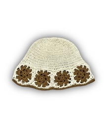 XU | 韓国ファッション XU エックスユー crochet knit hat 2 ニットバケットハット クロシェハット ニットバケットハット クロシェ編み バケットハット(ハット)