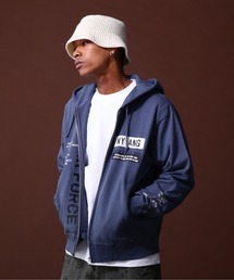 AVIREX | 《COLLECTION》AIR NATIONAL GUARD PATCH ＆ PRINT ZIP UP PARKA / エアナショナルガード パッチ ＆ プリント ジップアップ パーカー / AVIREX / アヴィレックス(パーカー)