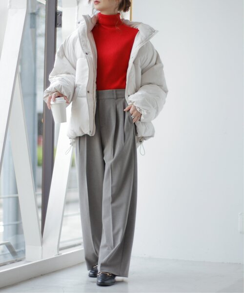 frames RAY CASSIN(フレームスレイカズン)の「裾ラウンドフェイクダウン(ダウンジャケット/コート・レディース・ベージュ/キナリ/ブラック・FREE)」の13枚目の写真