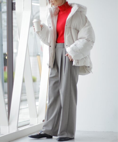 frames RAY CASSIN(フレームスレイカズン)の「裾ラウンドフェイクダウン(ダウンジャケット/コート・レディース・ベージュ/キナリ/ブラック・FREE)」の14枚目の写真