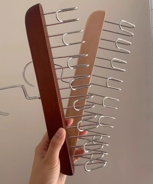 Made in I（メイドインアイ）の「WOOD DESIGN MULTI HANGER（収納グッズ・レディース・ブラウン/ベージュ・FREE）」の17枚目の写真