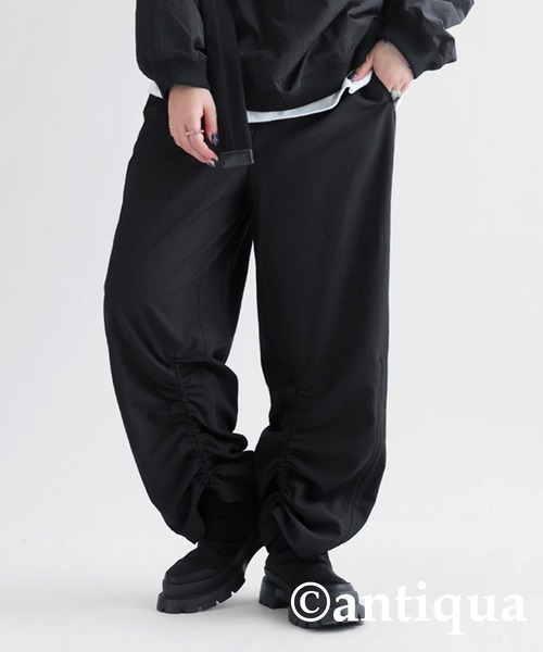 ドロスト付きストレートパンツ（その他パンツ）｜antiqua（アンティカ）