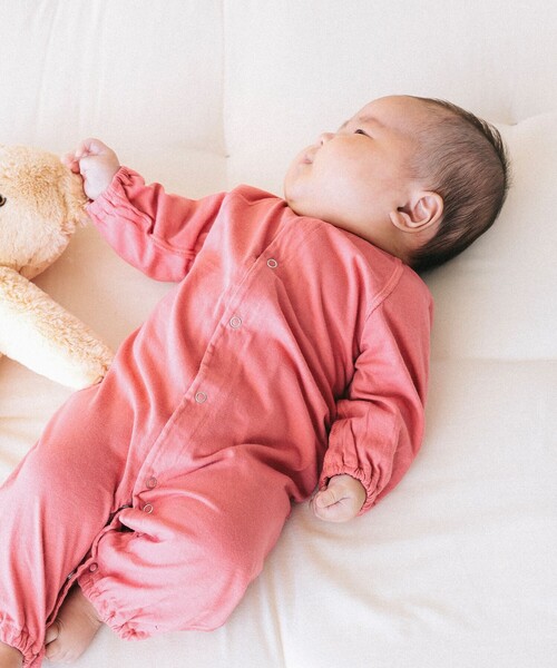 こども ビームス（コドモビームス）の「Daily Organic 2way ロンパース（45～80cm）（ロンパース・キッズ・ナチュラル/ラベンダー/ブラウン系その他2/レッド系その他/ブラック系その他3/イエロー/レッド系その他3/ブルー系その他4・60-70cm/70-80cm/45-55cm）」の8枚目の写真