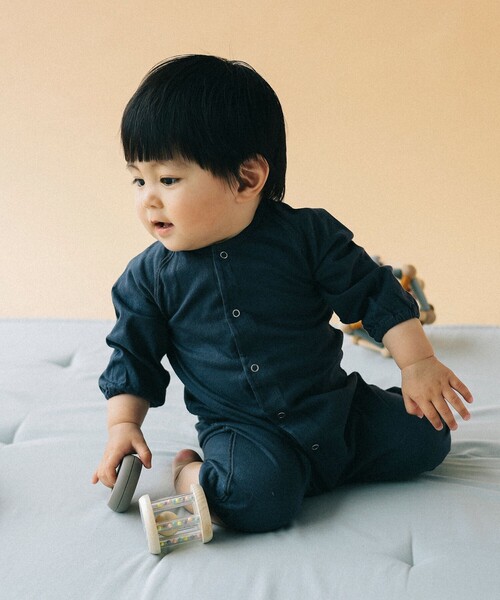 こども ビームス（コドモビームス）の「Daily Organic 2way ロンパース（45～80cm）（ロンパース・キッズ・ナチュラル/ラベンダー/ブラウン系その他2/レッド系その他/ブラック系その他3/イエロー/レッド系その他3/ブルー系その他4・60-70cm/70-80cm/45-55cm）」の9枚目の写真