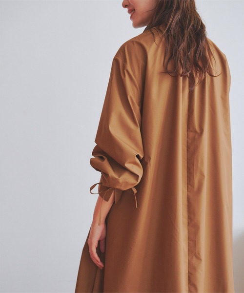 titivate（ティティベイト）の「ボリュームスリーブシャツワンピース（シャツワンピース・レディース・ブラック/オフホワイト/ブラウン・S/M）」の9枚目の写真