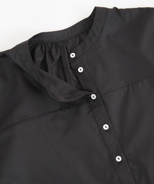 titivate（ティティベイト）の「ボリュームスリーブシャツワンピース（シャツワンピース・レディース・ブラック/オフホワイト/ブラウン・S/M）」の14枚目の写真