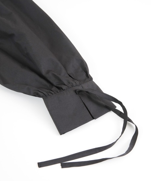 titivate（ティティベイト）の「ボリュームスリーブシャツワンピース（シャツワンピース・レディース・ブラック/オフホワイト/ブラウン・S/M）」の16枚目の写真