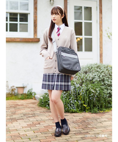 EASTBOY(イーストボーイ)の「ショルダーバッグ【ホワイト女神】スクール スクバ 中学生 高校生 通学 鞄(ショルダーバッグ・キッズ・チャコール・F)」の6枚目の写真