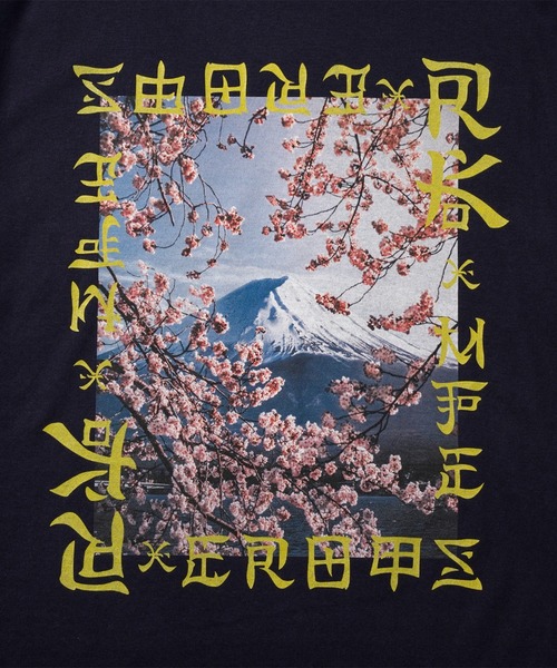 MFC STORE（エムエフシーストア）の「RK × MFC STORE Mt. Fuji / SAKURA S/S TEE（Tシャツ/カットソー・メンズ・ブラック/ネイビー/ホワイト・S/M/L/XL/XXL）」の21枚目の写真