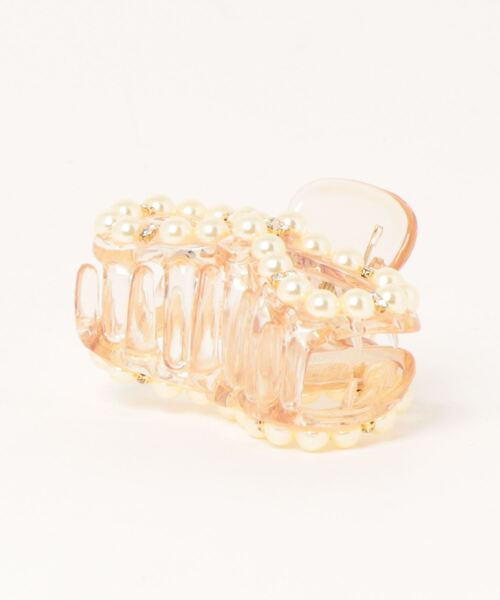 flower（フラワー）の「パーリーリボンクリップ（バレッタ/ヘアクリップ・レディース・ブラウン/アイボリー・FREE）」の8枚目の写真