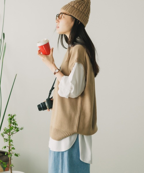 U.S. POLO ASSN.(ユーエスポロアッスン)の「U.S. POLO ASSN./ユーエスポロアッスン クルーニットベスト(ベスト・メンズ・ベージュ/グリーン/イエロー/ネイビー/アイボリー/ブラック・S/LL/M/L)」の20枚目の写真