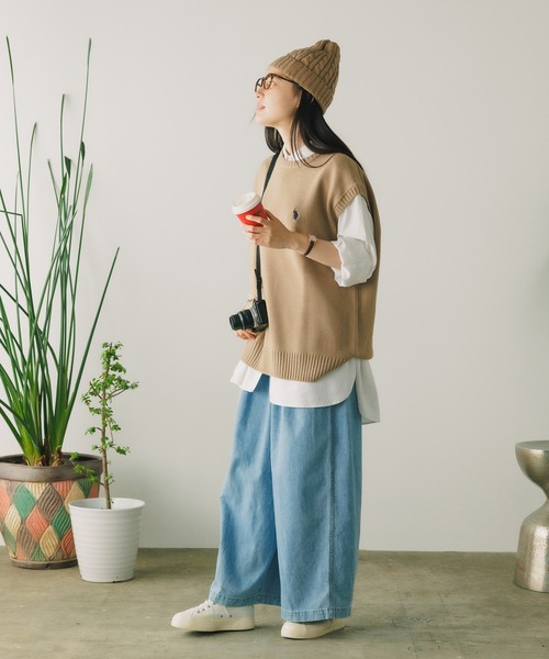 U.S. POLO ASSN.(ユーエスポロアッスン)の「U.S. POLO ASSN./ユーエスポロアッスン クルーニットベスト(ベスト・メンズ・ベージュ/グリーン/イエロー/ネイビー/アイボリー/ブラック・S/LL/M/L)」の22枚目の写真