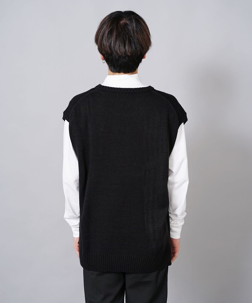 U.S. POLO ASSN.(ユーエスポロアッスン)の「U.S. POLO ASSN./ユーエスポロアッスン クルーニットベスト(ベスト・メンズ・ベージュ/グリーン/イエロー/ネイビー/アイボリー/ブラック・S/LL/M/L)」の8枚目の写真