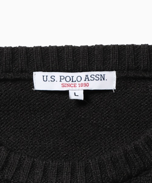 U.S. POLO ASSN.(ユーエスポロアッスン)の「U.S. POLO ASSN./ユーエスポロアッスン クルーニットベスト(ベスト・メンズ・ベージュ/グリーン/イエロー/ネイビー/アイボリー/ブラック・S/LL/M/L)」の10枚目の写真