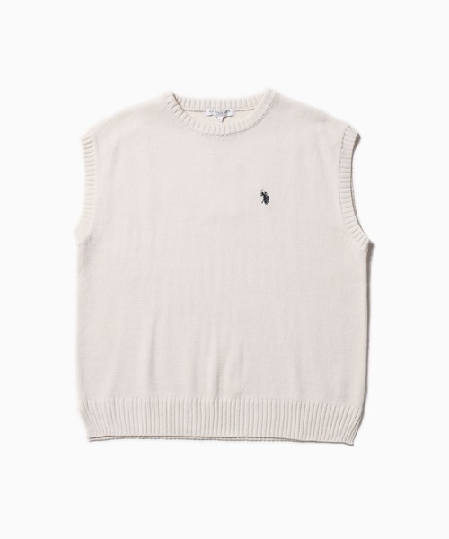 U.S. POLO ASSN.(ユーエスポロアッスン)の「U.S. POLO ASSN./ユーエスポロアッスン クルーニットベスト(ベスト・メンズ・ベージュ/グリーン/イエロー/ネイビー/アイボリー/ブラック・S/LL/M/L)」の16枚目の写真