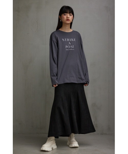 AZUL by moussy(アズールバイマウジー)の「チャンキーソールフロントジップブーツ(ブーツ・レディース・ブラック/アイボリー・SMALL/MEDIUM/LARGE)」の11枚目の写真