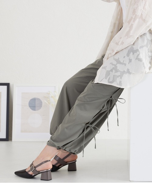 acro(アクロ)の「サイドリボンパラシュートパンツ/AC3514(その他パンツ・レディース・ピンク/ホワイト/ブラック/カーキ・フリ-)」の13枚目の写真