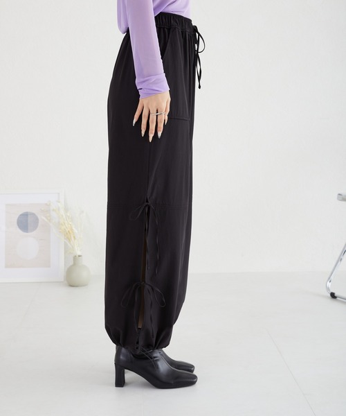 acro(アクロ)の「サイドリボンパラシュートパンツ/AC3514(その他パンツ・レディース・ピンク/ホワイト/ブラック/カーキ・フリ-)」の21枚目の写真