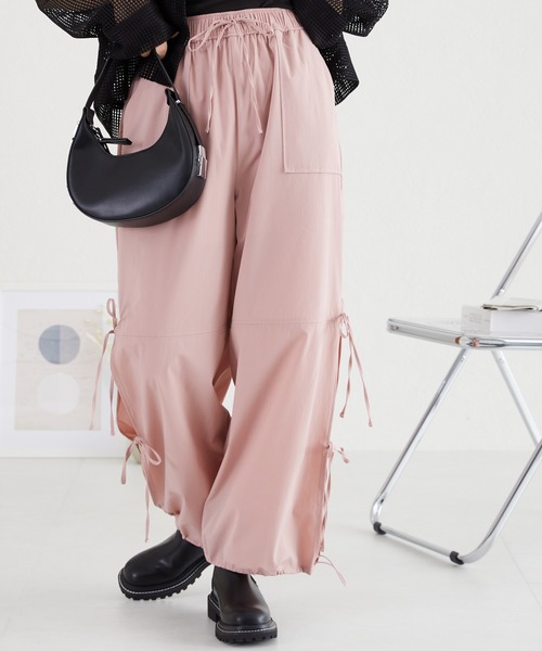 acro(アクロ)の「サイドリボンパラシュートパンツ/AC3514(その他パンツ・レディース・ピンク/ホワイト/ブラック/カーキ・フリ-)」の15枚目の写真