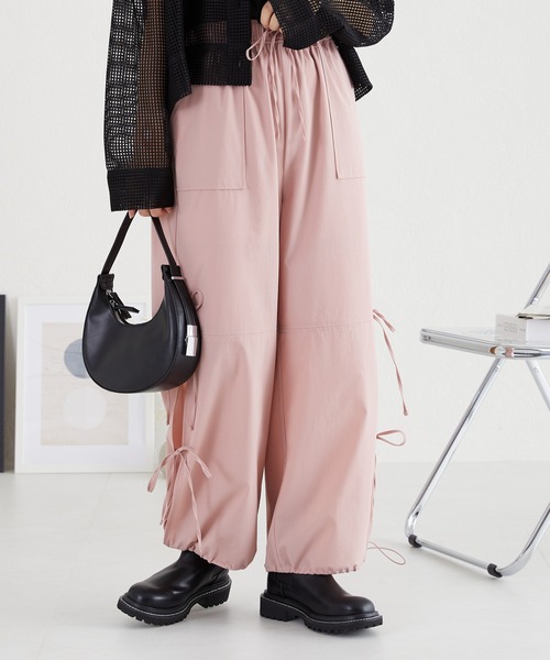 acro(アクロ)の「サイドリボンパラシュートパンツ/AC3514(その他パンツ・レディース・ピンク/ホワイト/ブラック/カーキ・フリ-)」の16枚目の写真