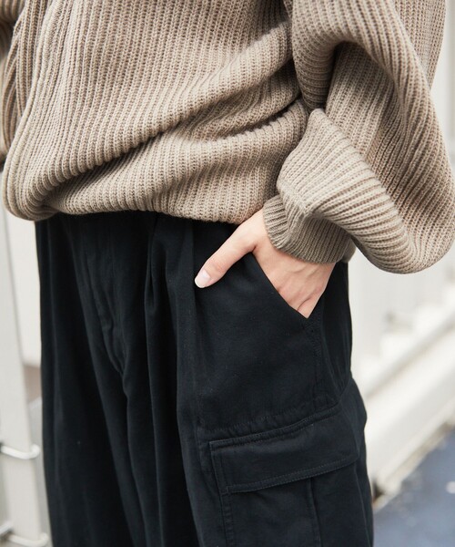 FREAK'S STORE（フリークスストア）の「FREAK’S STORE/フリークスストア バルーンシルエット カーゴパンツ/ワイドパンツ/ビックシルエット/6ポケットパンツ/カーゴポケット（カーゴパンツ・メンズ・ブラック/オリーブ/グリーン系その他/その他9・MEDIUM/LARGE）」の11枚目の写真