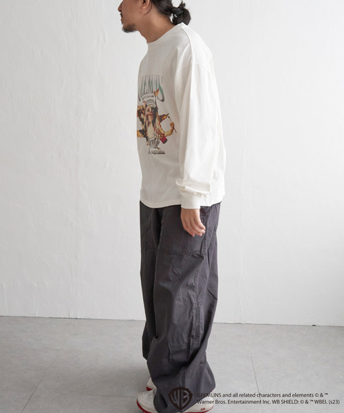 VENCEEXCHANGE（ヴァンスエクスチェンジ）の「GREMLINS グレムリン コラージュプリントロンT（Tシャツ/カットソー・メンズ・イエロー/パープル系/ホワイト/ブラック・M/L）」の5枚目の写真