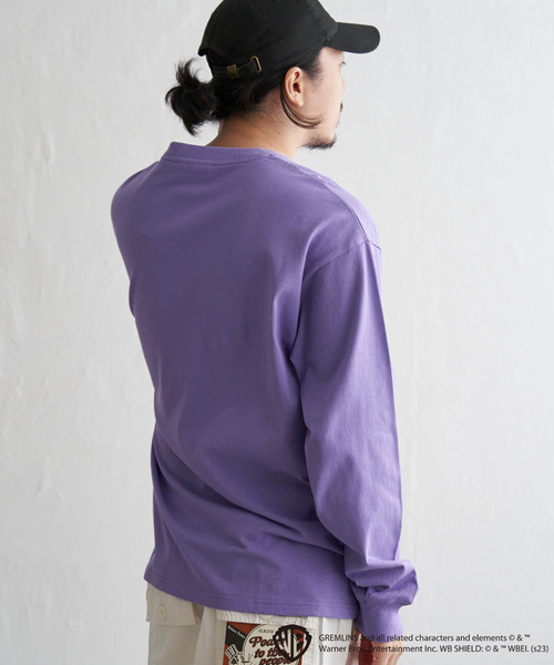 VENCEEXCHANGE（ヴァンスエクスチェンジ）の「GREMLINS グレムリン コラージュプリントロンT（Tシャツ/カットソー・メンズ・イエロー/パープル系/ホワイト/ブラック・M/L）」の9枚目の写真