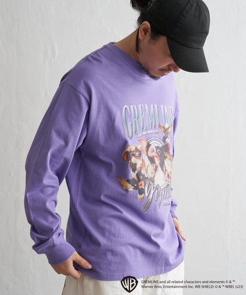 VENCEEXCHANGE（ヴァンスエクスチェンジ）の「GREMLINS グレムリン コラージュプリントロンT（Tシャツ/カットソー・メンズ・イエロー/パープル系/ホワイト/ブラック・M/L）」の6枚目の写真