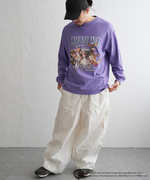 VENCEEXCHANGE（ヴァンスエクスチェンジ）の「GREMLINS グレムリン コラージュプリントロンT（Tシャツ/カットソー・メンズ・イエロー/パープル系/ホワイト/ブラック・M/L）」の10枚目の写真