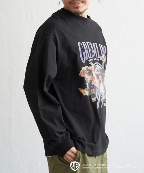 VENCEEXCHANGE（ヴァンスエクスチェンジ）の「GREMLINS グレムリン コラージュプリントロンT（Tシャツ/カットソー・メンズ・イエロー/パープル系/ホワイト/ブラック・M/L）」の13枚目の写真