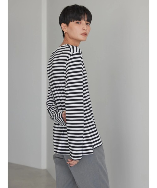 AMERICAN HOLIC(アメリカンホリック)の「Daily クルーネックカットプルオーバー(Tシャツ/カットソー・レディース・オフホワイト/ブルー系その他/ブラック/ブラック系その他4・L/M/S)」の7枚目の写真