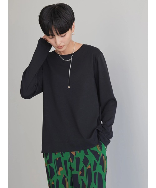 AMERICAN HOLIC(アメリカンホリック)の「Daily クルーネックカットプルオーバー(Tシャツ/カットソー・レディース・オフホワイト/ブルー系その他/ブラック/ブラック系その他4・L/M/S)」の12枚目の写真