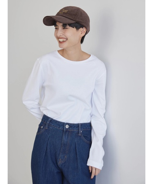 AMERICAN HOLIC(アメリカンホリック)の「Daily クルーネックカットプルオーバー(Tシャツ/カットソー・レディース・オフホワイト/ブルー系その他/ブラック/ブラック系その他4・L/M/S)」の16枚目の写真