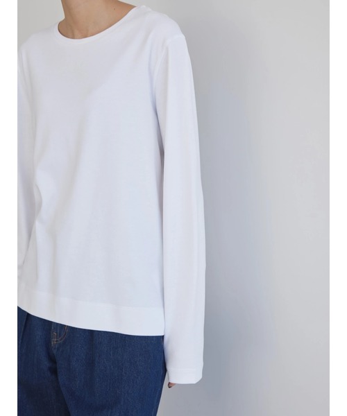 AMERICAN HOLIC(アメリカンホリック)の「Daily クルーネックカットプルオーバー(Tシャツ/カットソー・レディース・オフホワイト/ブルー系その他/ブラック/ブラック系その他4・L/M/S)」の20枚目の写真