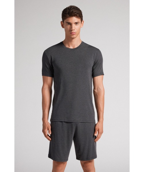 Intimissimi(インティミッシミ)の「モダール&シルク Tシャツ(Tシャツ/カットソー・メンズ・ダークグレー/ダークネイビー/ダークグリーン・L/M/S/XL)」の4枚目の写真
