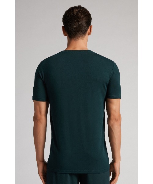 Intimissimi(インティミッシミ)の「モダール&シルク Tシャツ(Tシャツ/カットソー・メンズ・ダークグレー/ダークネイビー/ダークグリーン・L/M/S/XL)」の14枚目の写真