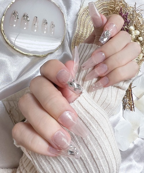 DiamondHearts（ダイヤモンドハーツ）の「ハンド ネイルチップシール 貼るだけ（ネイルシール/ネイルチップ・レディース・B/G/I/C/E/F/A/H/P/M/N/O/S/Q/K/J/R/T/U/D・FREE）」の6枚目の写真