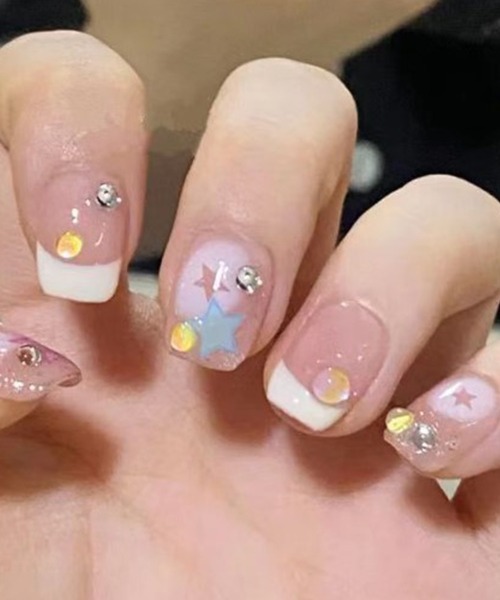 DiamondHearts（ダイヤモンドハーツ）の「ハンド ネイルチップシール 貼るだけ（ネイルシール/ネイルチップ・レディース・B/G/I/C/E/F/A/H/P/M/N/O/S/Q/K/J/R/T/U/D・FREE）」の10枚目の写真