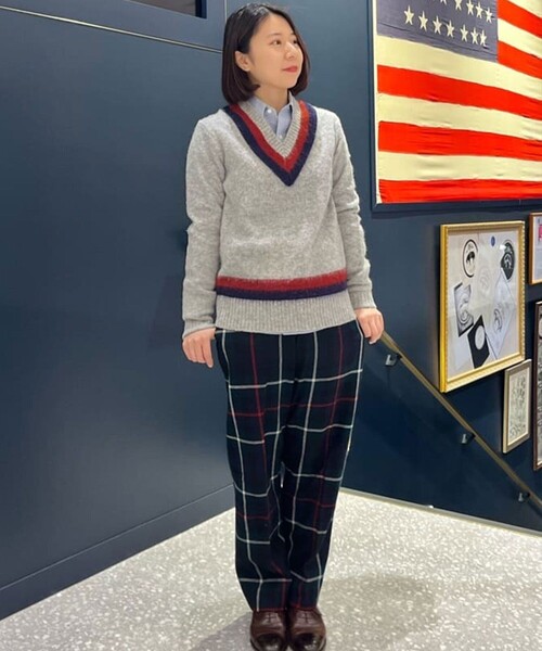 BROOKS BROTHERS(ブルックスブラザーズ)の「ブラッシュドウール Vネックテニスセーター(ニット/セーター・メンズ・グレー・X-LARGE/SMALL/MEDIUM/LARGE)」の11枚目の写真